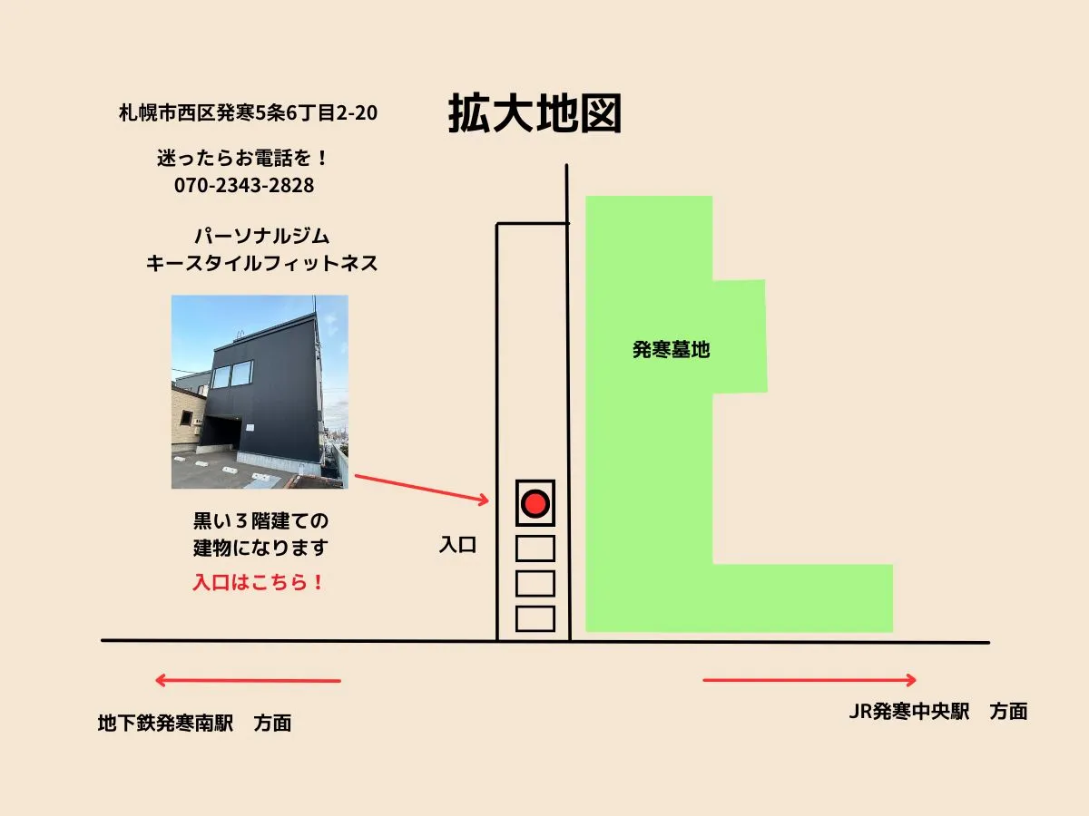 キースタイルフィットネスの詳細マップ