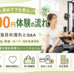 札幌市西区発寒のパーソナルジムで500円体験の流れとQ&Aを紹介するアイキャッチ画像
